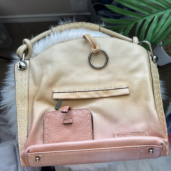 BCBGMaxazria Cream and ombré hand bag - Picture 1 of 5